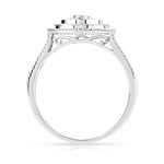 Bague argent 925 zirconias - vue 2