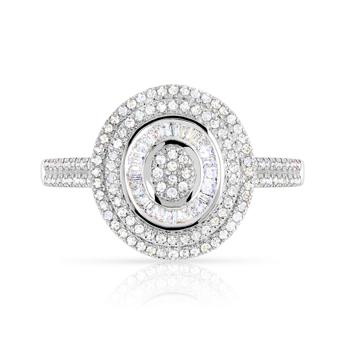 Ring silver 925 zirconias - view 3