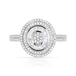 Bague argent 925 zirconias - vue 3