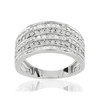 Ring silver 925 zirconias - view V1