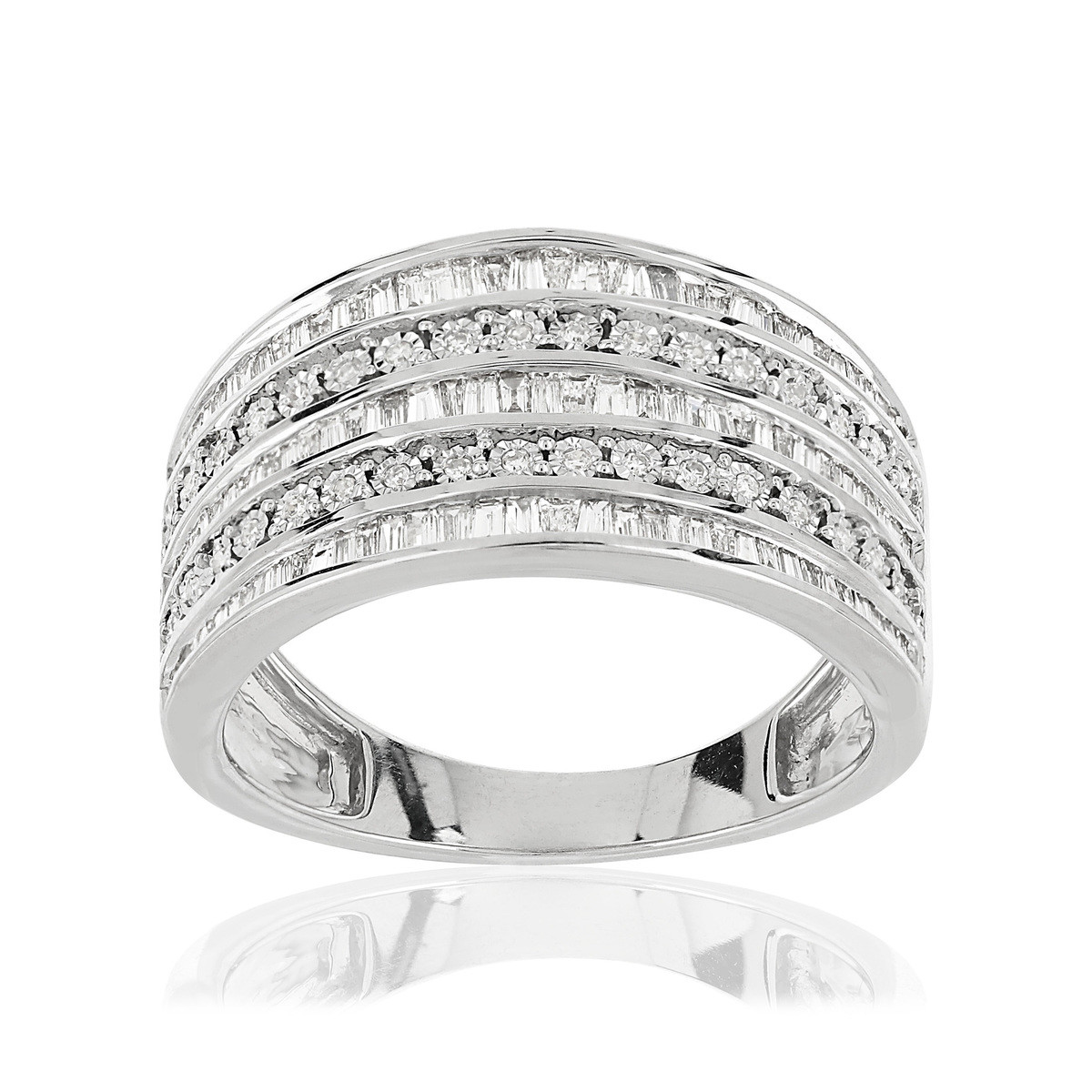 Silver ring 925 zirconias