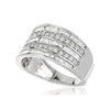 Ring silver 925 zirconias - view VD1