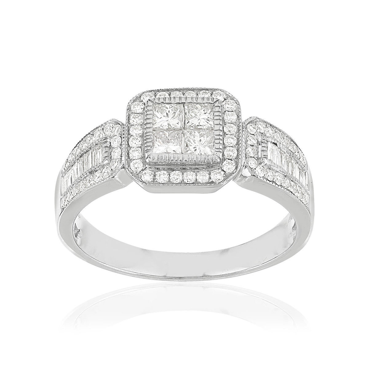 Silver ring 925 zirconias