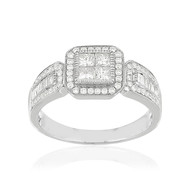 Bague argent 925 zirconias