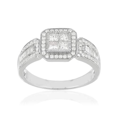 Bague argent 925 zirconias
