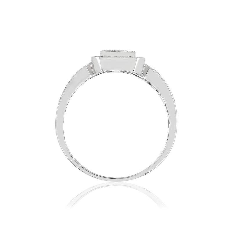 Bague argent 925 zirconias - vue 2