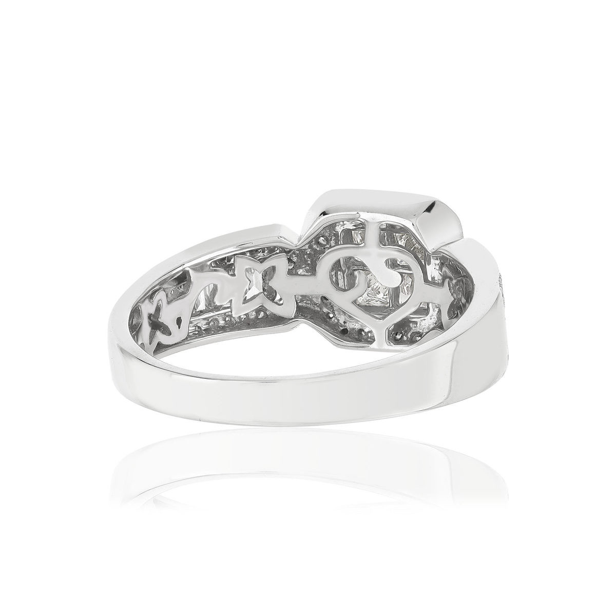 Ring silver 925 zirconias - view 4