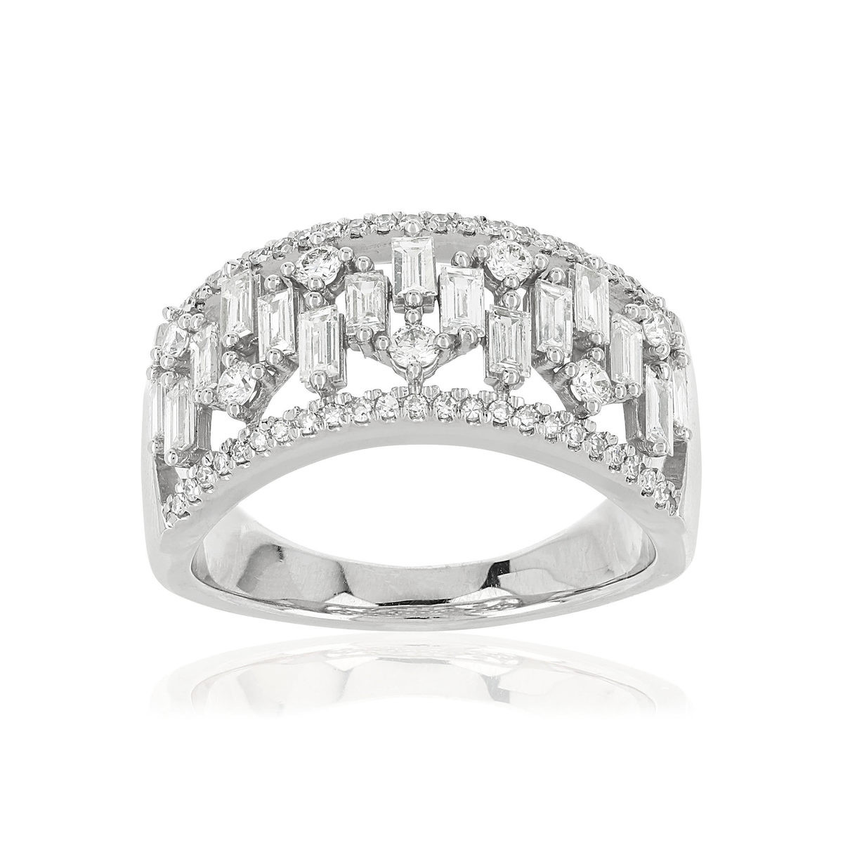 Silver ring 925 zirconias