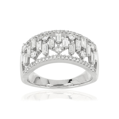 Bague argent 925 zirconias