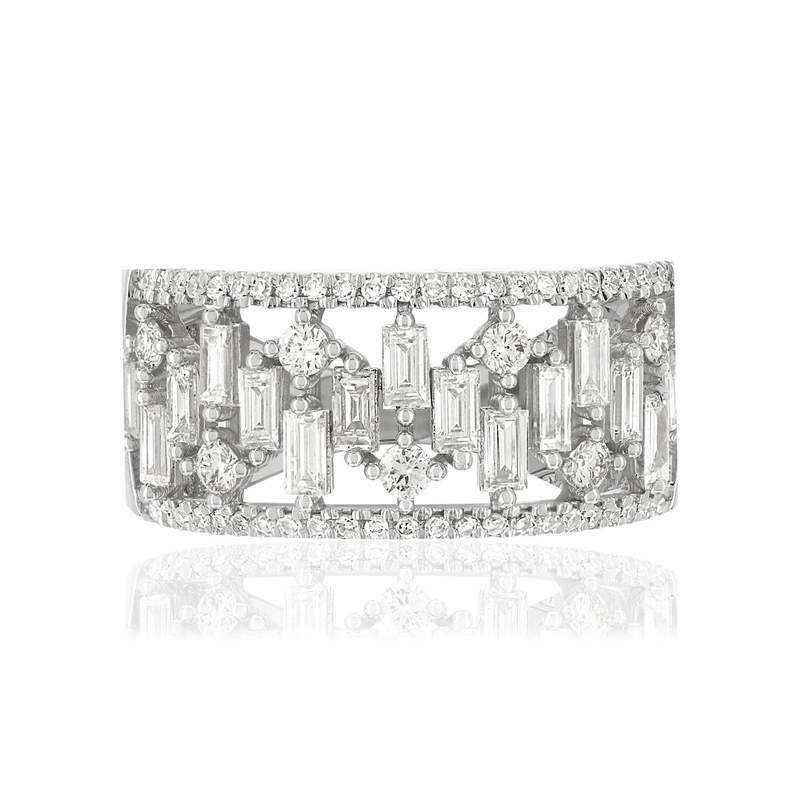 Bague argent 925 zirconias - vue 3