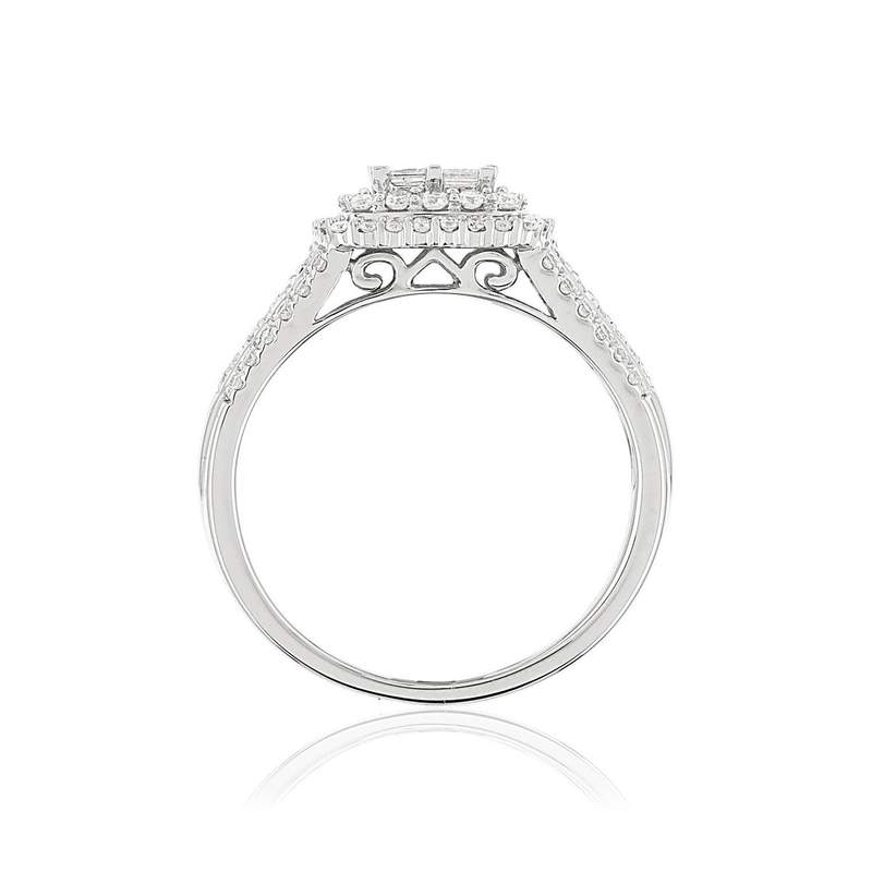 Bague argent 925 zirconias - vue 2
