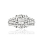 Bague argent 925 zirconias - vue 3