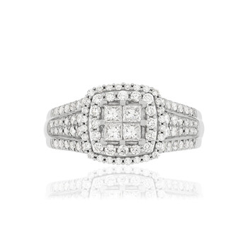 Bague argent 925 zirconias