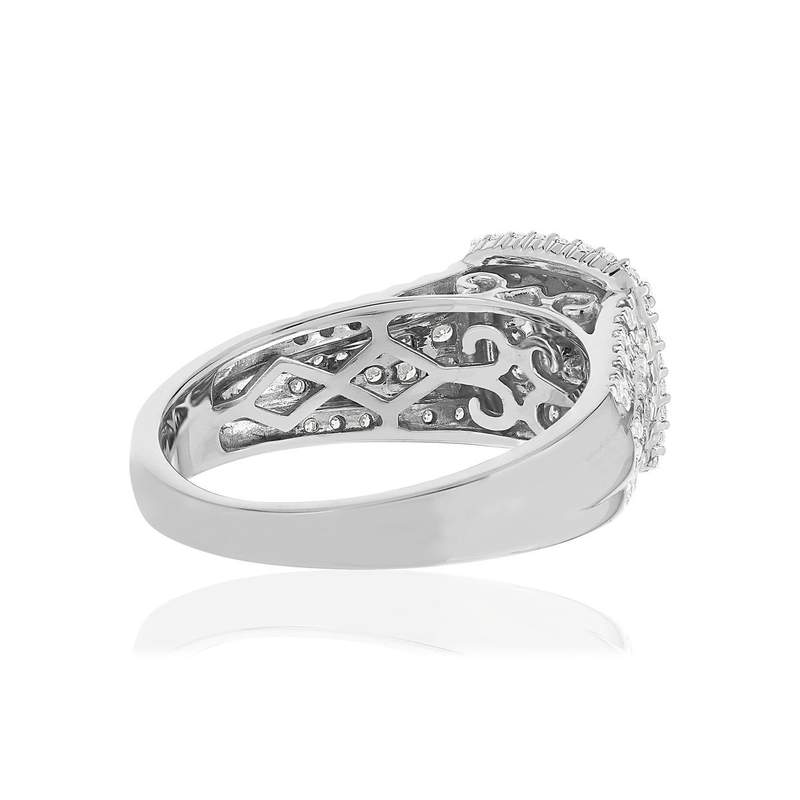 Bague argent 925 zirconias - vue 4