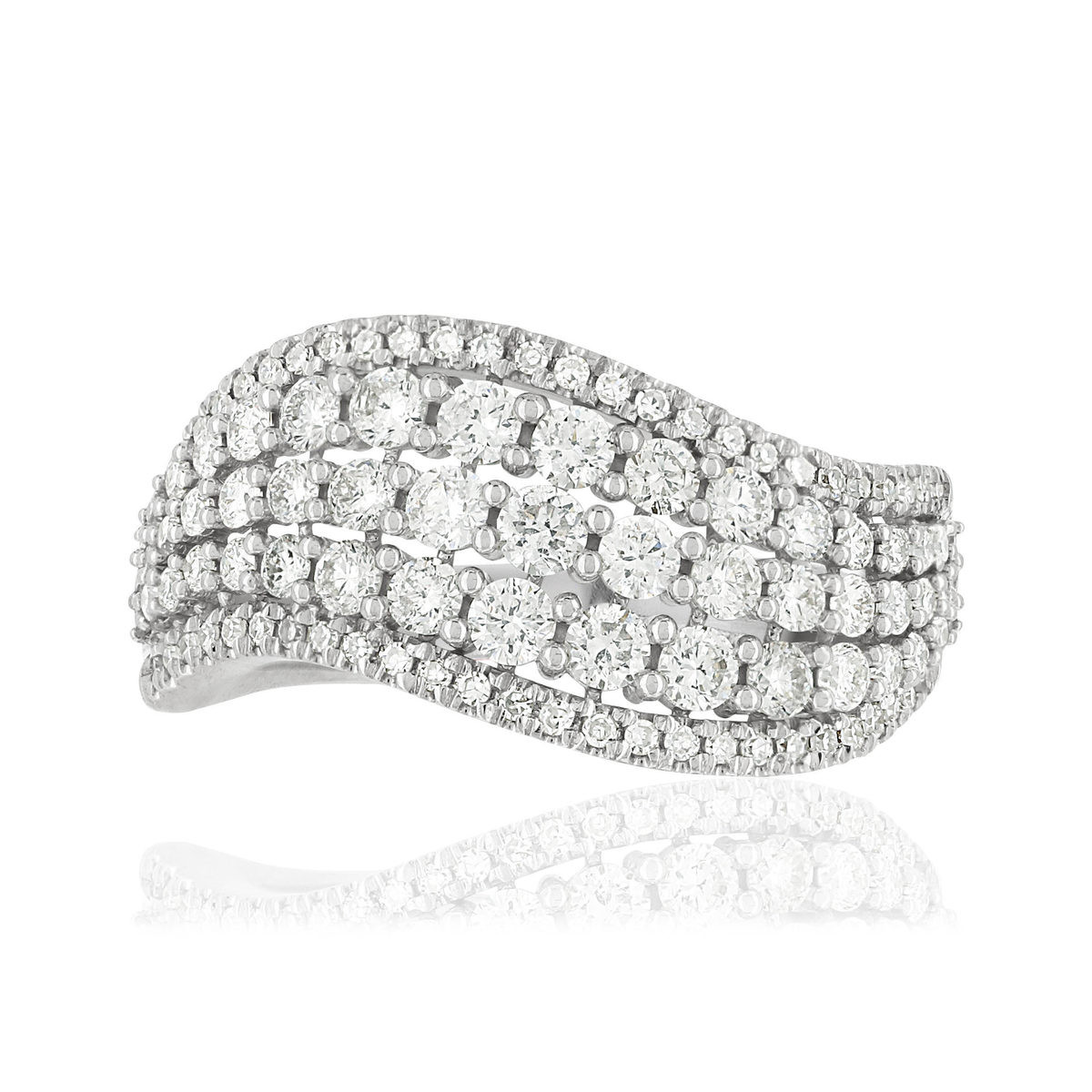 925 zilveren zirkonia ring - bekijk 3