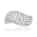 925 zilveren zirkonia ring - bekijk 3