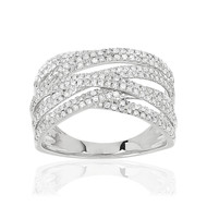 Bague argent 925 zirconias