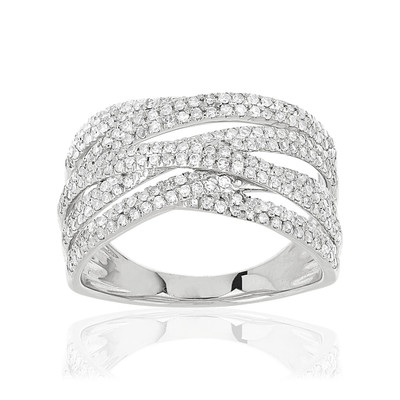 Bague argent 925 zirconias