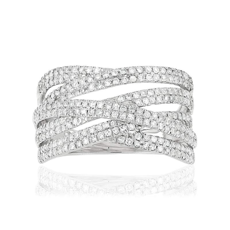 Bague argent 925 zirconias - vue 3