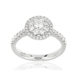 Bague argent 925 zirconias - vue 1