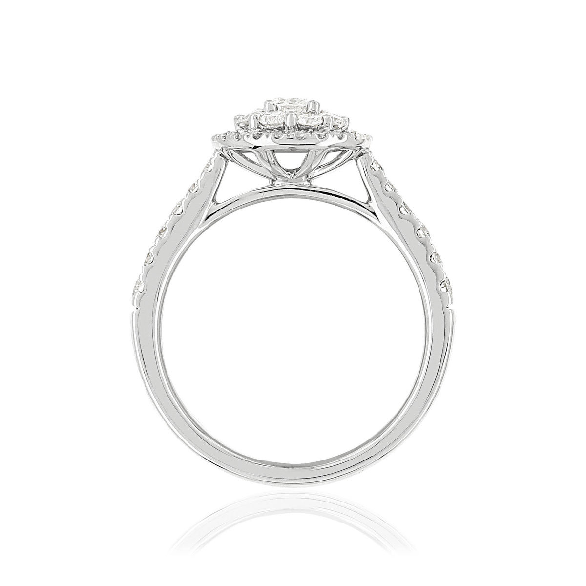 Ring silver 925 zirconias - view 2