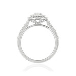 Bague argent 925 zirconias - vue 2
