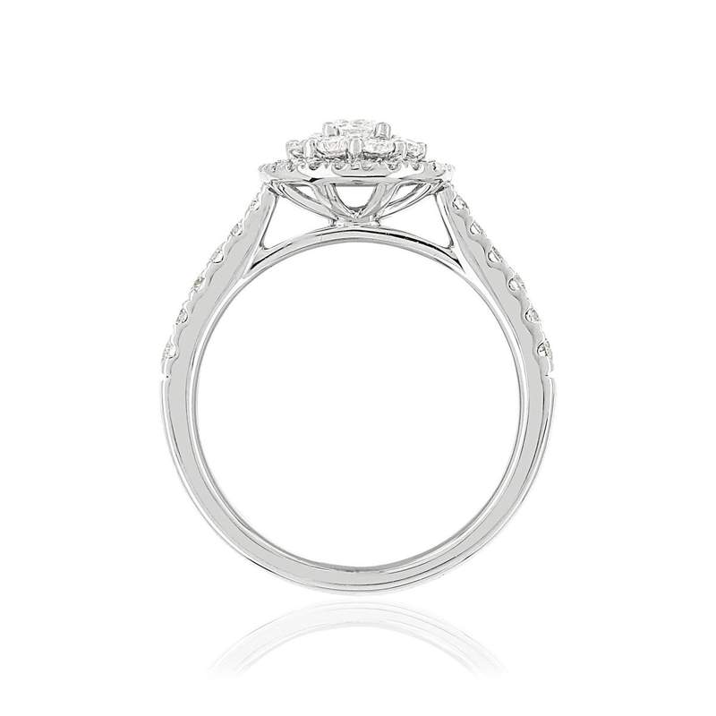 Bague argent 925 zirconias - vue 2