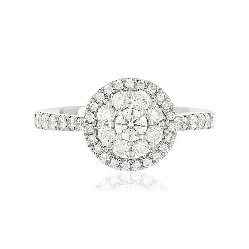 Bague argent 925 zirconias - vue 3