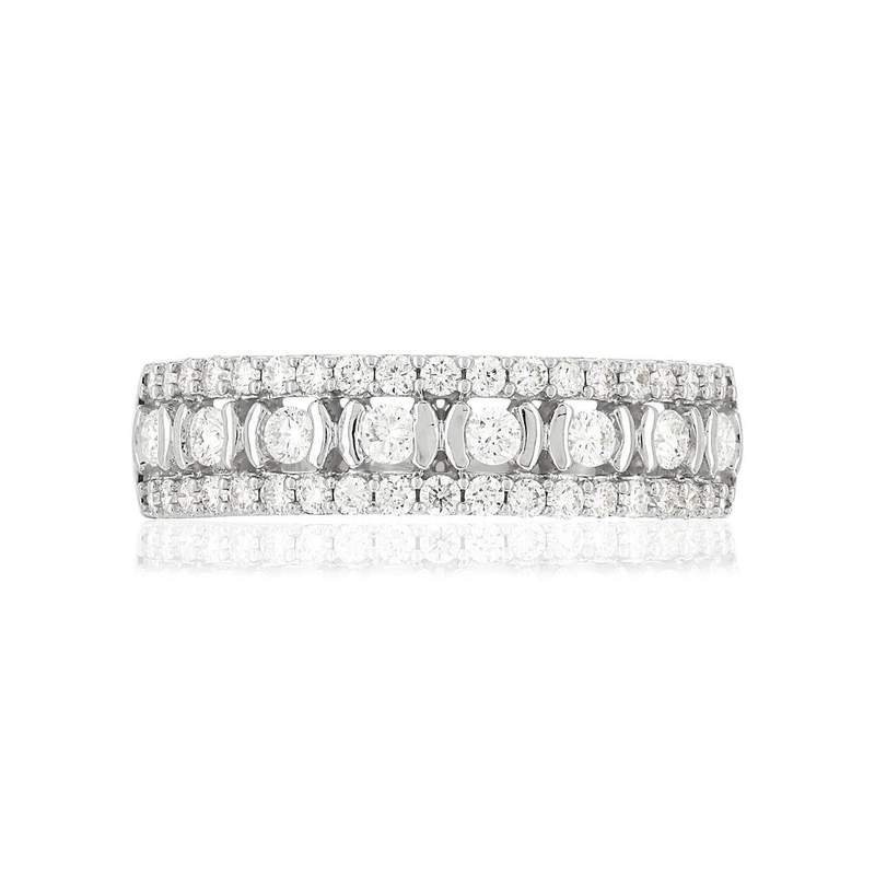 Bague argent 925 zirconias - vue 3
