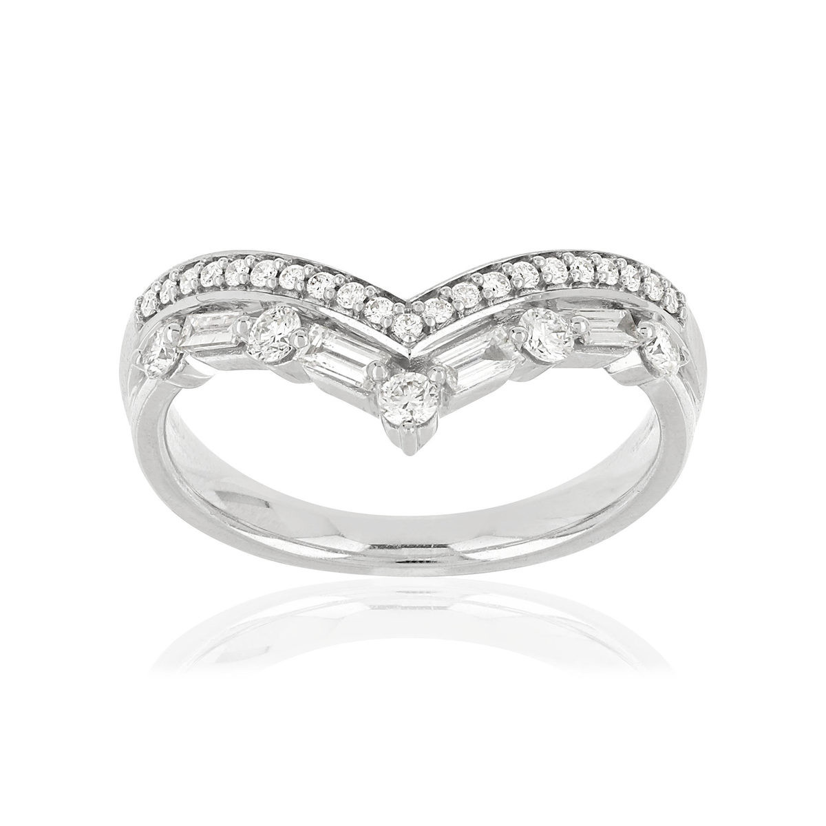 Silver ring 925 zirconias