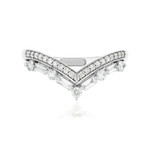 Bague argent 925 zirconias - vue 3