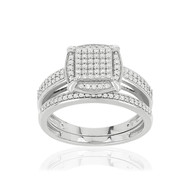 Bague argent 925 zirconias