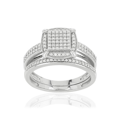 Bague argent 925 zirconias
