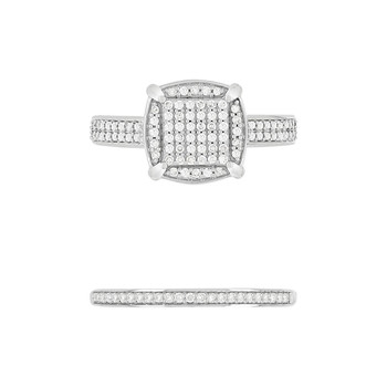 Bague argent 925 zirconias