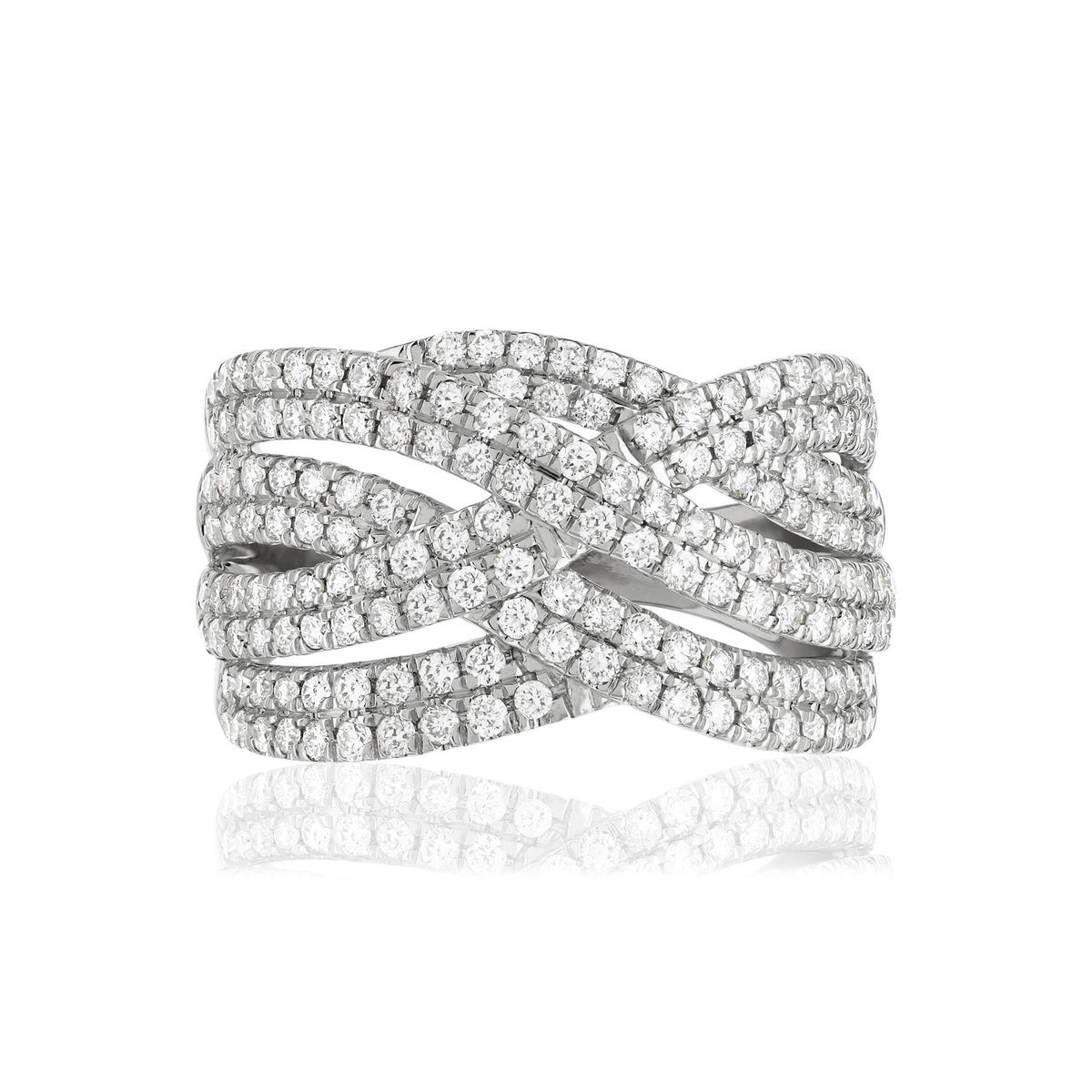 Ring silver 925 zirconias - view 3