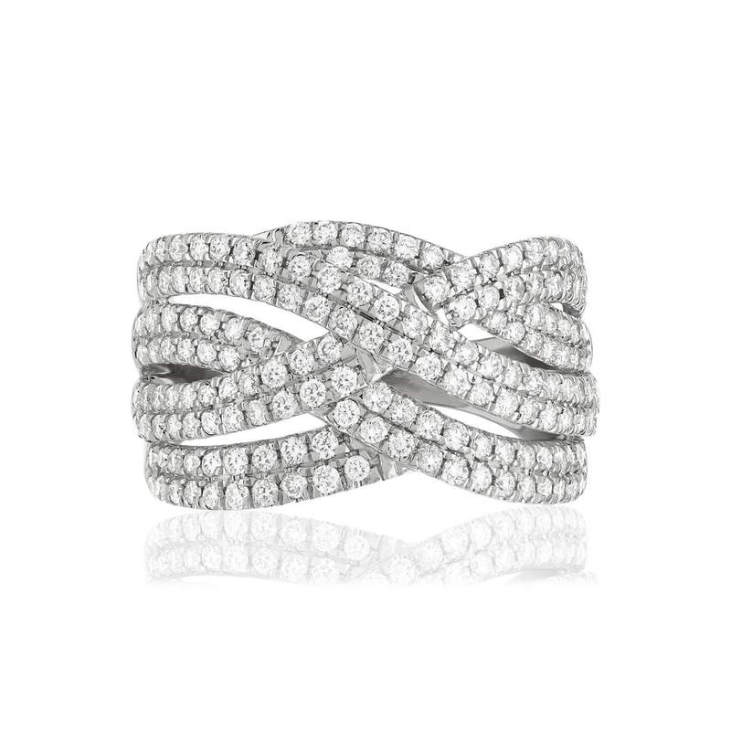 Bague argent 925 zirconias - vue 3