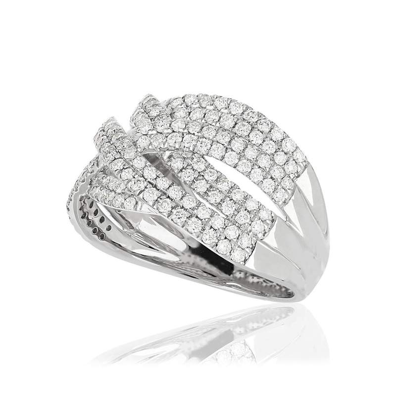 Bague argent 925 zirconias - vue D1