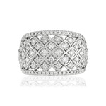 Bague argent 925 zirconias - vue 3