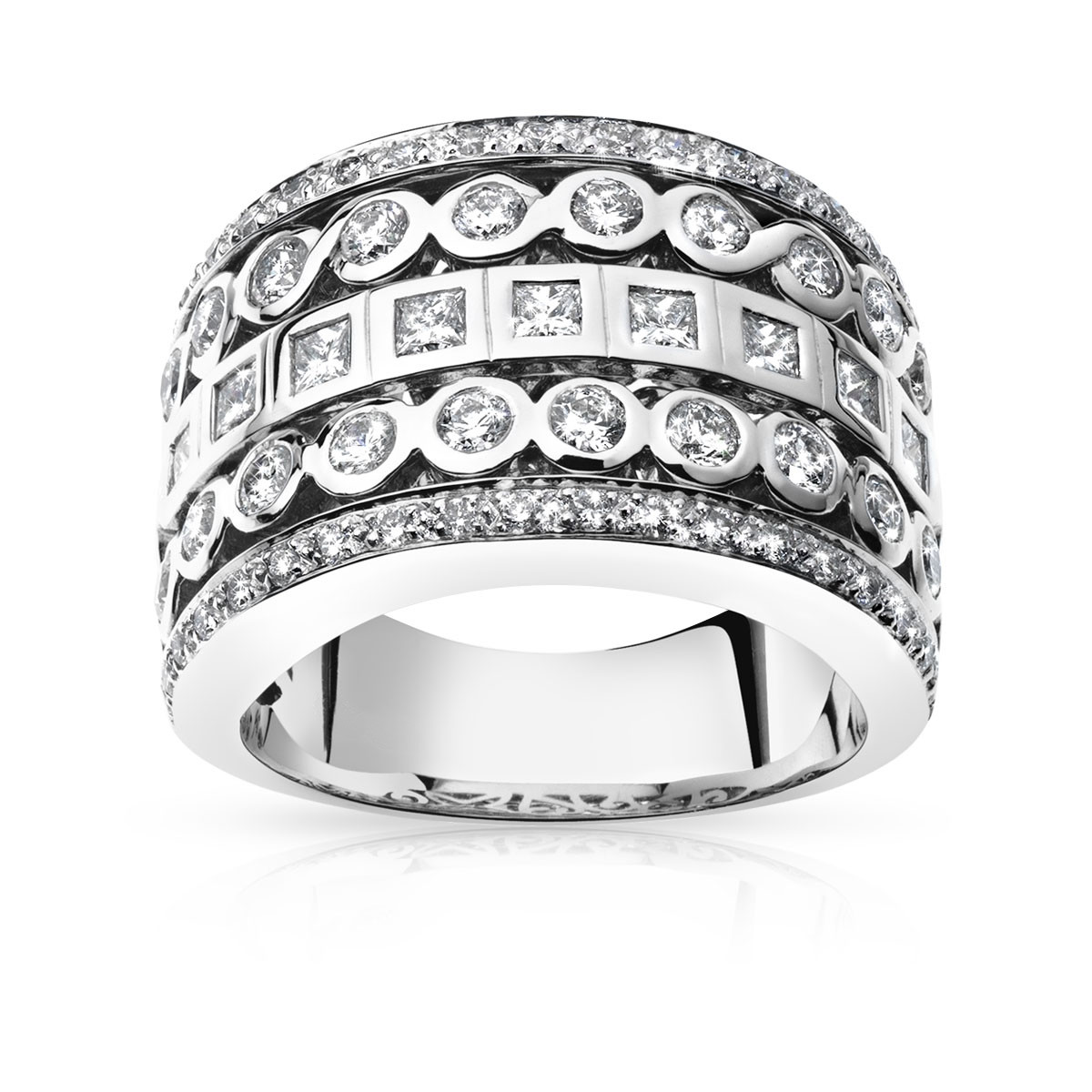 Bague argent 925 zirconias