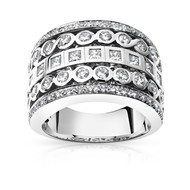 Bague argent 925 zirconias