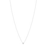 Collier or blanc 750, diamants total 15/100e de carat. Longueur 42 cm. - vue 2