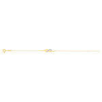 Bracelet or 375 2 tons diamants infini 18 cm - vue 2