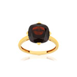 Bague or jaune 750, 1 grenat Rhodolite de 5,13 carats. - vue 1