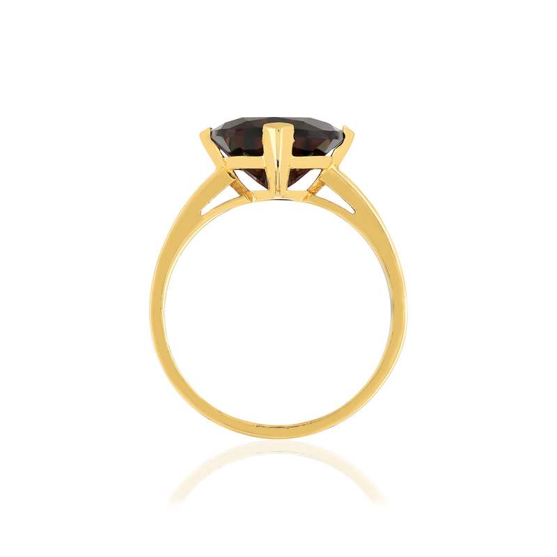 Bague or jaune 750, 1 grenat Rhodolite de 5,13 carats. - vue 2