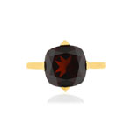 Bague or jaune 750, 1 grenat Rhodolite de 5,13 carats. - vue 3