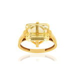 Bague or jaune 750, 1 citrine de 5 carats. - vue 1
