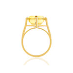 Bague or jaune 750, 1 citrine de 5 carats. - vue 2