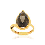 Bague or jaune 750, 1 quartz de 5,31 carats. - vue 1