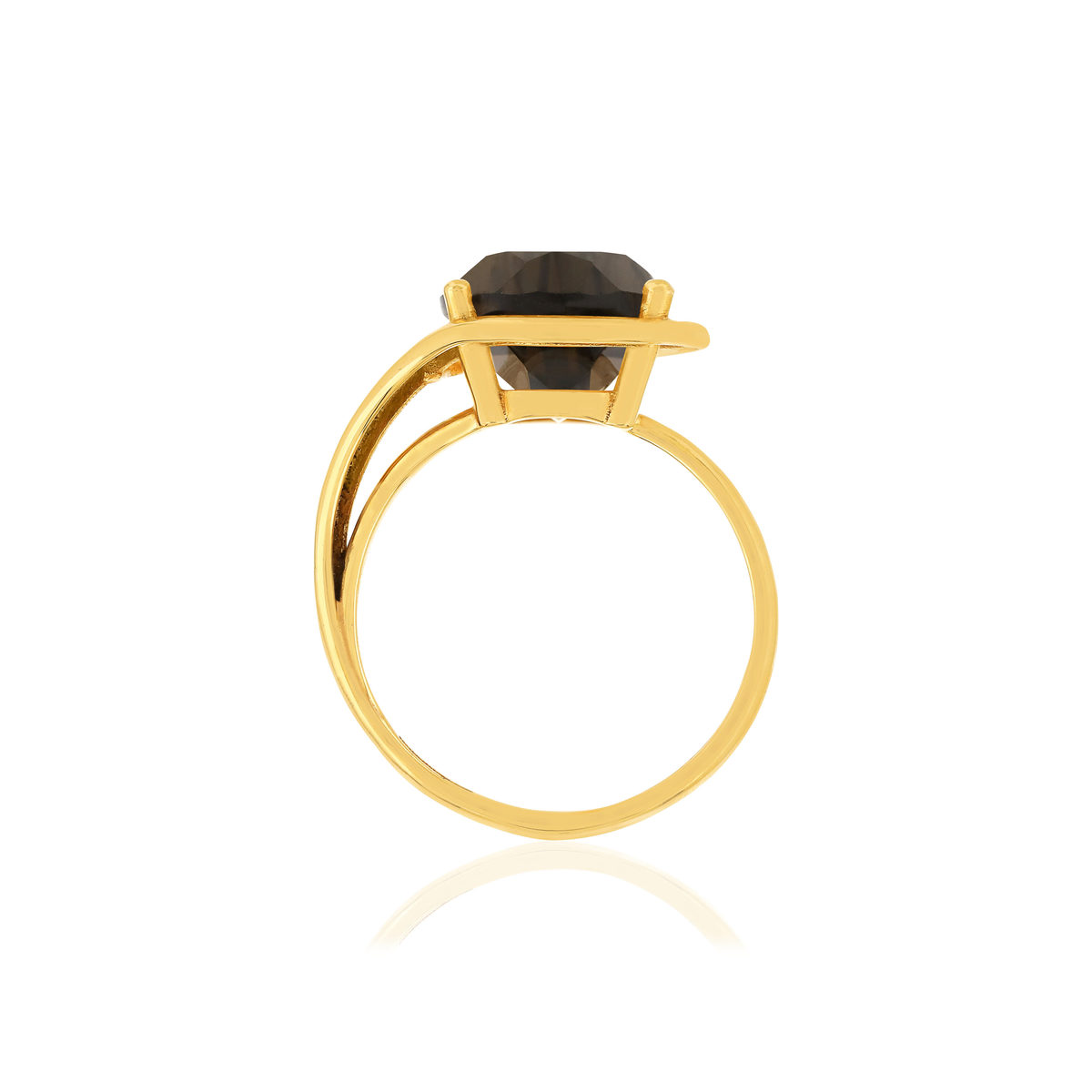 Bague or jaune 750, 1 quartz de 5,31 carats. - vue 2