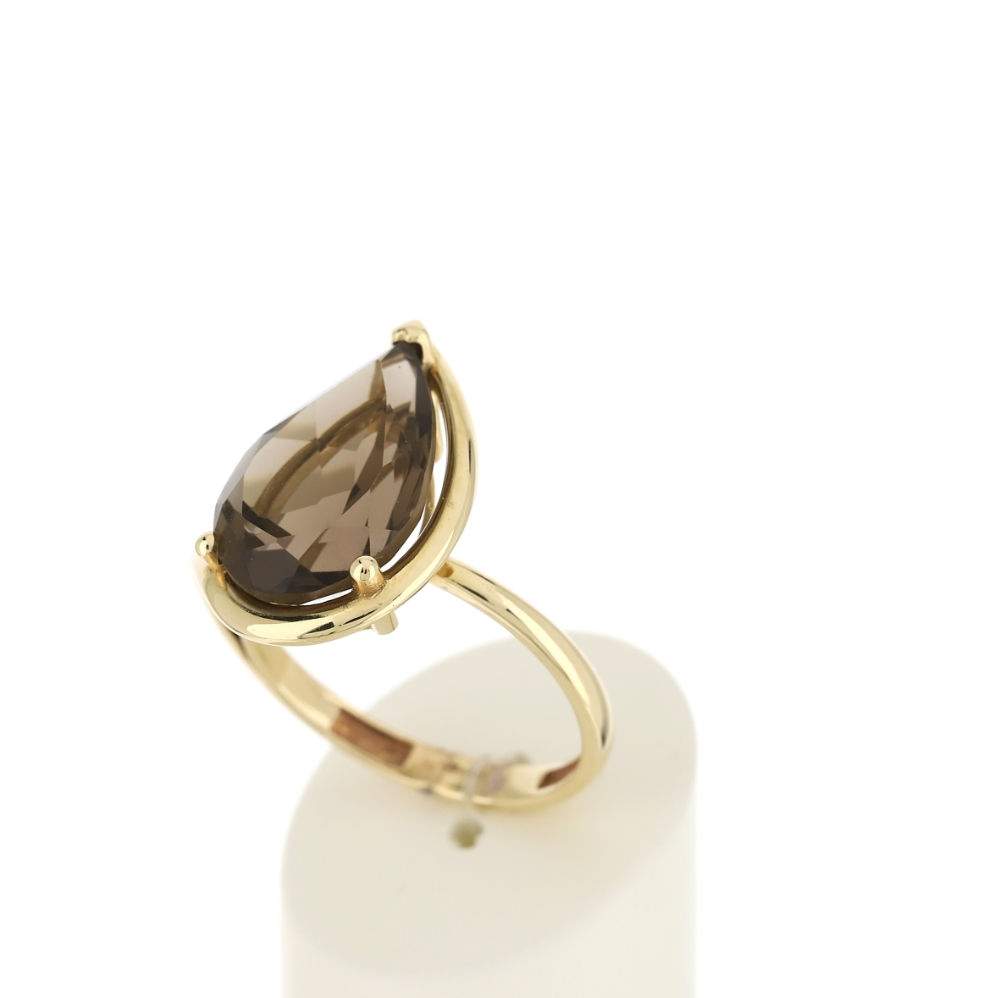 Bague or jaune 750, 1 quartz de 5,31 carats. - vue 3